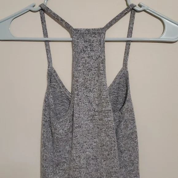Express One Eleven black and gray razor back crop top - Picture 4 of 5